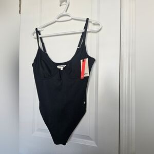 NWT Popilush Shapewear Bodysuit Deep V Thong Top Sz Large